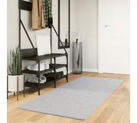 vidaXL Tappeto a Pelo Corto HUARTE Morbido e Lavabile Grigio 80x200 cm