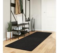 vidaXL Tappeto a Pelo Corto HUARTE Morbido e Lavabile Nero 80x250 cm