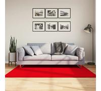 vidaXL Tappeto a Pelo Corto HUARTE Morbido e Lavabile Rosso 120x170cm