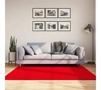 vidaXL Tappeto a Pelo Corto HUARTE Morbido e Lavabile Rosso 160x160cm