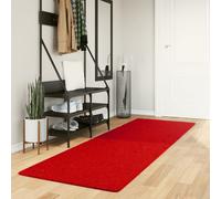 vidaXL Tappeto a Pelo Corto HUARTE Morbido e Lavabile Rosso 80x250 cm