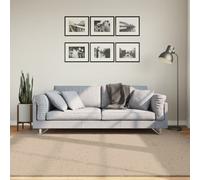 vidaXL Tappeto a Pelo Corto HUARTE Morbido e Lavabile Sabbia 200x200cm