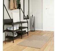 vidaXL Tappeto a Pelo Corto HUARTE Morbido e Lavabile Sabbia 60x110 cm
