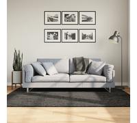 vidaXL Tappeto a Pelo Lucido Lungo ISTAN Effetto Antracite 140x200 cm