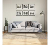 vidaXL Tappeto a Pelo Lucido Lungo ISTAN Effetto Beige 140x200 cm