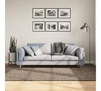 vidaXL Tappeto a Pelo Lucido Lungo ISTAN Effetto Grigio 160x230 cm