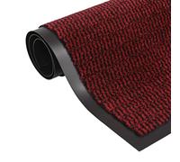 vidaXL Tappeto Antipolvere Trapuntato 80x120cm Rosso Casa Ingresso Zerbino
