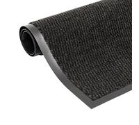 vidaXL Tappeto antipolvere trapuntato rettangolare 80x120 cm Nero