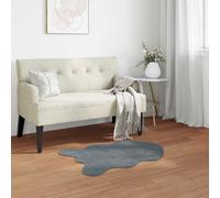 vidaXL Tappeto antiscivolo in sintetica di coniglio OLITE Antracite