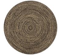 VIDAXL - Tappeto Artigianale In Juta Nero E Naturale 90 Cm