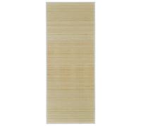 vidaXL Tappeto bambù Naturale Rettangolare 80x300 cm Corsia Passatoia Stuoia