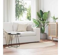vidaXL Tappeto Beige 100 x 200 cm Poliestere
