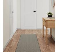 vidaXL Tappeto Corsia Aspetto Sisal Argento 50x150 cm