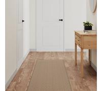 vidaXL Tappeto Corsia Aspetto Sisal Sabbia 50x200 cm