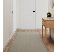 vidaXL Tappeto Corsia Aspetto Sisal Tortora 80x400 cm