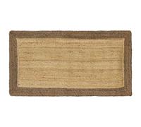vidaXL Tappeti per area Grigio 60 x 110 cm Juta, Tappeto per Soggiorno, Decorazione in Juta Beige fatta a mano, Stile e Comfort per la tua Casa