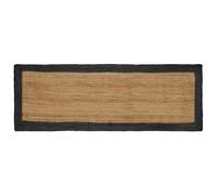 vidaXL Tappeto da Area Grigio Scuro 80 x 200 cm Juta