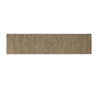 vidaXL Tappeto in juta 60 x 250 cm, naturale e nero – design moderno minimalista, ecologico