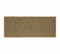 vidaXL Tappeto da Area Nero 80 x 200 cm Juta