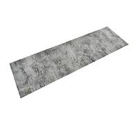 vidaXL Tappeto da Cucina Lavabile Beton 60x180 cm Velluto