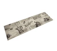 vidaXL Tappeto da Cucina Lavabile Grigio Caffè 45x150 cm in Velluto