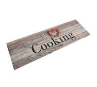 vidaXL Tappeto da Cucina Lavabile Grigio Cucinare 60x180 cm Velluto