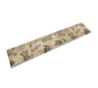 vidaXL Tappeto da Cucina Lavabile Marrone caffè 60x300 cm in Velluto