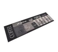 vidaXL Tappeto da Cucina Lavabile Nero caffè 45x150 cm Velluto