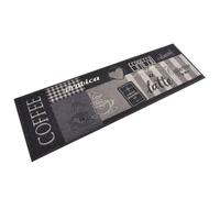 vidaXL Tappeto da Cucina Lavabile Nero caffè 60x180 cm Velluto
