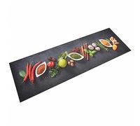 vidaXL Tappeto da Cucina Lavabile Spezie 60x180 cm Velluto