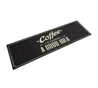 vidaXL Tappeto da Cucina Lavabile Testo caffè 45x150 cm in Velluto