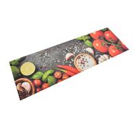 vidaXL Tappeto da Cucina Lavabile Verdure 60x180 cm Velluto