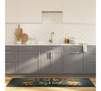 vidaXL Tappeto da Cucina Multicolore 60x180 cm Lavabile Antiscivolo