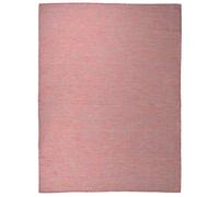 vidaXL Tappeto da Esterni a Tessitura Piatta 120x170 cm Rosso