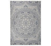 vidaXL Tappeto da Esterni a Tessitura Piatta 160x230 cm Motivo Blu