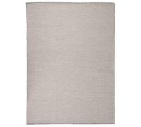 Tappeto da esterni a tessitura piatta 200x280 cm tortora