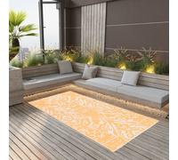 vidaXL Tappeto da Esterni ARAKIL Arancione e Bianco 160x230 cm in PP