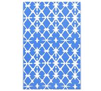 vidaXL Tappeto da Esterni ARAKIL Blu e Bianco 160x230 cm in PP