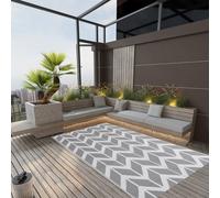 vidaXL Tappeto da Esterni ARAKIL Grigio 120x180 cm in PP