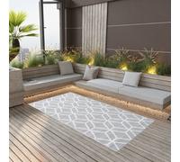 vidaXL Tappeto da Esterni ARAKIL Grigio 160x230 cm in PP