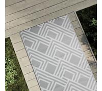 vidaXL Tappeto da Esterni ARAKIL Grigio 80x150 cm in PP