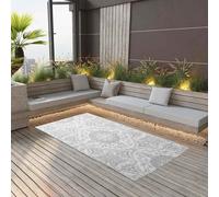 vidaXL Tappeto da Esterni ARAKIL Grigio Chiaro 160x230 cm in PP