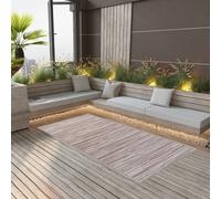 vidaXL Tappeto da Esterni ARAKIL Marrone 120x180 cm in PP