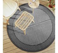 vidaXL Tappeto da Esterno Grigio Ø160 cm in PP, Tappeto, Tappeto per Esterni, Tappeto da Giardino, Tappeto Lavabile, Tappeto da Patio