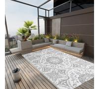 vidaXL Tappeto da Esterno ARAKIL Grigio Chiaro 140x200 cm PP