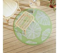 vidaXL Tappeto da Esterno ARAKIL Verde Ø120 cm in PP