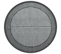 vidaXL Tappeto da Esterno Grigio Ø120 cm in PP, Tappeto, Tappeto per Esterni, Tappeto da Giardino, Tappeto Lavabile, Tappeto da Patio