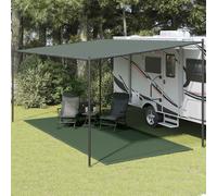 vidaXL Tappeto da Tenda 250x500 cm in HDPE Verde