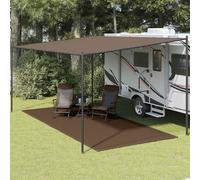 vidaXL Tappeto da Tenda 250x500 cm Marrone