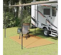 vidaXL Tappeto da Tenda Sabbia 200x300 cm HDPE